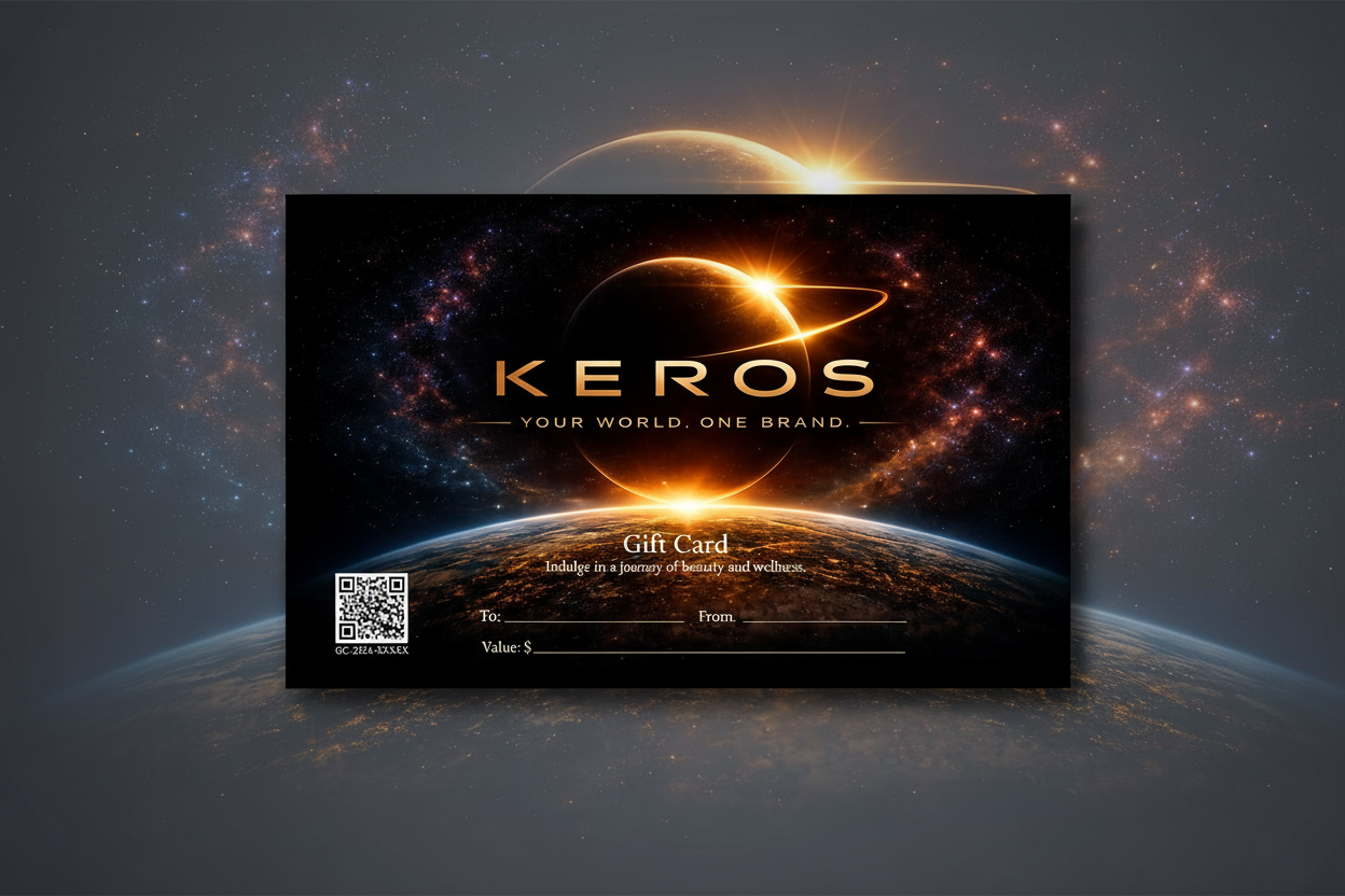 Gift Card Design con Logo KEROS